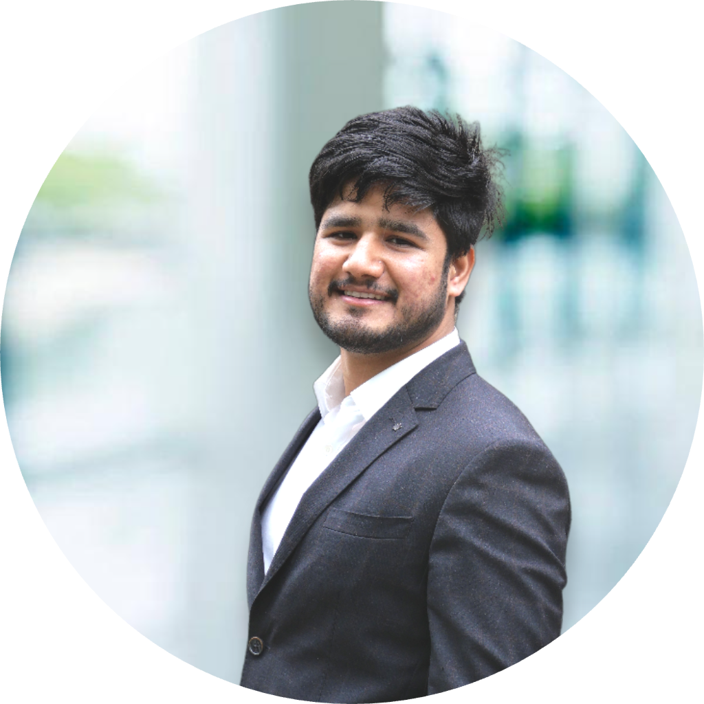 Portrait of Manvendra Kumar, founder of Mopshy AI